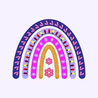 christmas colorful rainbow vector design