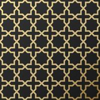 Background with seamless pattern in islamic style vector