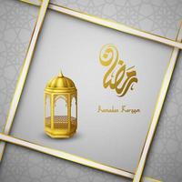 Ramadan Kareem greeting card background vector