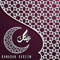 Ramadan Kareem greeting card background vector