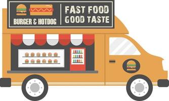 Mobile food truck vector