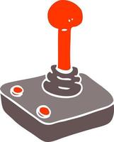 flat color illustration cartoon joystick vector