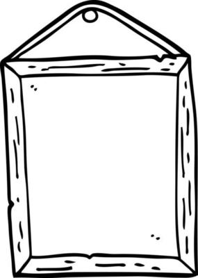black and white cartoon picture frame