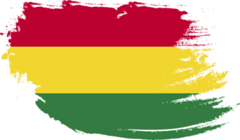 Boliviaanse vlag met grungetextuur png
