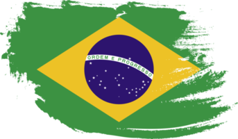 bandeira do brasil com textura grunge png