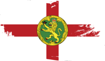 Alderney-Flagge mit Grunge-Textur png