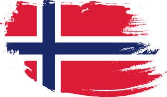 Norwegen-Flagge mit Grunge-Textur png
