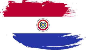 bandera paraguaya con textura grunge png