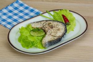 Grilled shark steak photo