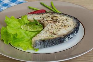 Grilled shark steak photo