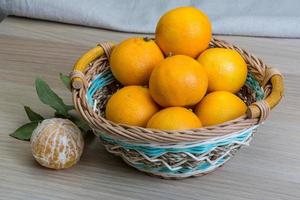 Tangerines in the bowl photo