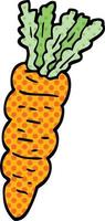 comic book style cartoon carrot vector