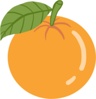 doodle desenho de esboço à mão livre de fruta laranja. png