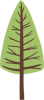 árbol de simplicidad dibujo a mano alzada diseño plano. png