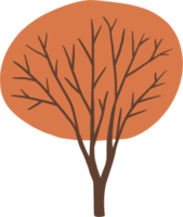 árbol de simplicidad dibujo a mano alzada diseño plano. png