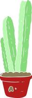 flat color illustration of cactus vector