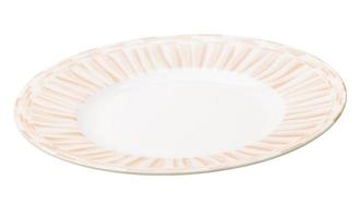 White plate on white background photo