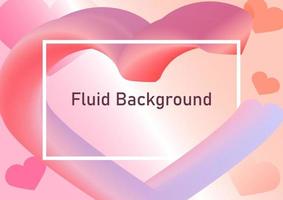 Abstract background with geometric shapes hearts in pink and red pastel tones.Fluid Vector Illustration EPS10 for Business Presentation,cards, brochures, banners.On valentine's day.