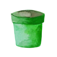 vaso para flores aquarela png