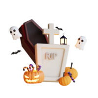 ilustração de ícone de halloween 3D png