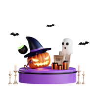 3d halloween icoon illustratie png