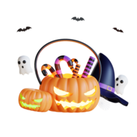 Ilustración de icono de halloween 3d png