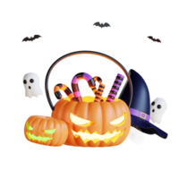 3D Halloween Icon Illustration png