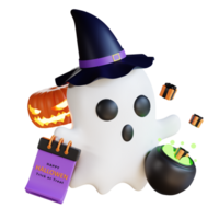 3d halloween ikon illustration png