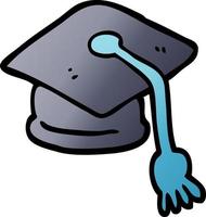 vector gradient illustration cartoon graduation hat