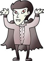 vector gradient illustration cartoon vampire