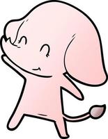 cute cartoon elephant vector