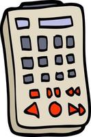 hand drawn doodle style cartoon remote control vector