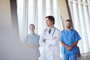 group of medical staff at hospital photo