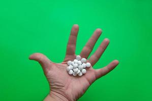 pills in hand photo