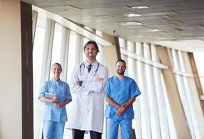 group of medical staff at hospital photo