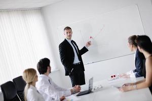 empresarios en una reunión en la oficina foto