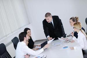 business people in a meeting at office photo