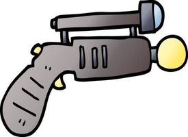 vector gradient illustration cartoon ray gun