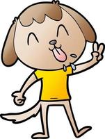 cute cartoon dog vector