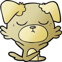 cute cartoon dog vector