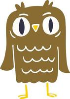 cartoon doodle owl vector