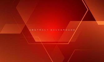 Abstract red geometric overlap design modern futuristic technology background vector
