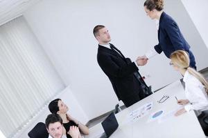 business people in a meeting at office photo