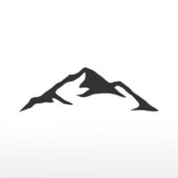 vector de plantilla de logotipo de montañas sobre fondo blanco