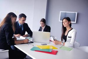 business people group in a meeting at office photo