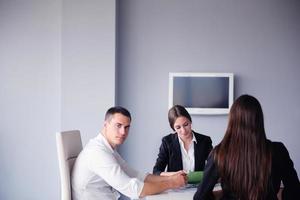 business people group in a meeting at office photo