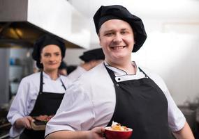 Portrait of young chef photo