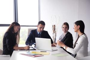 business people group in a meeting at office photo