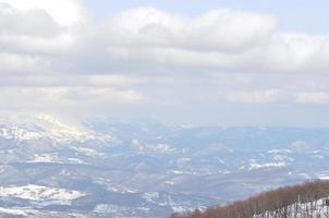 vista del paisaje de invierno foto