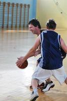 vista del juego de baloncesto foto